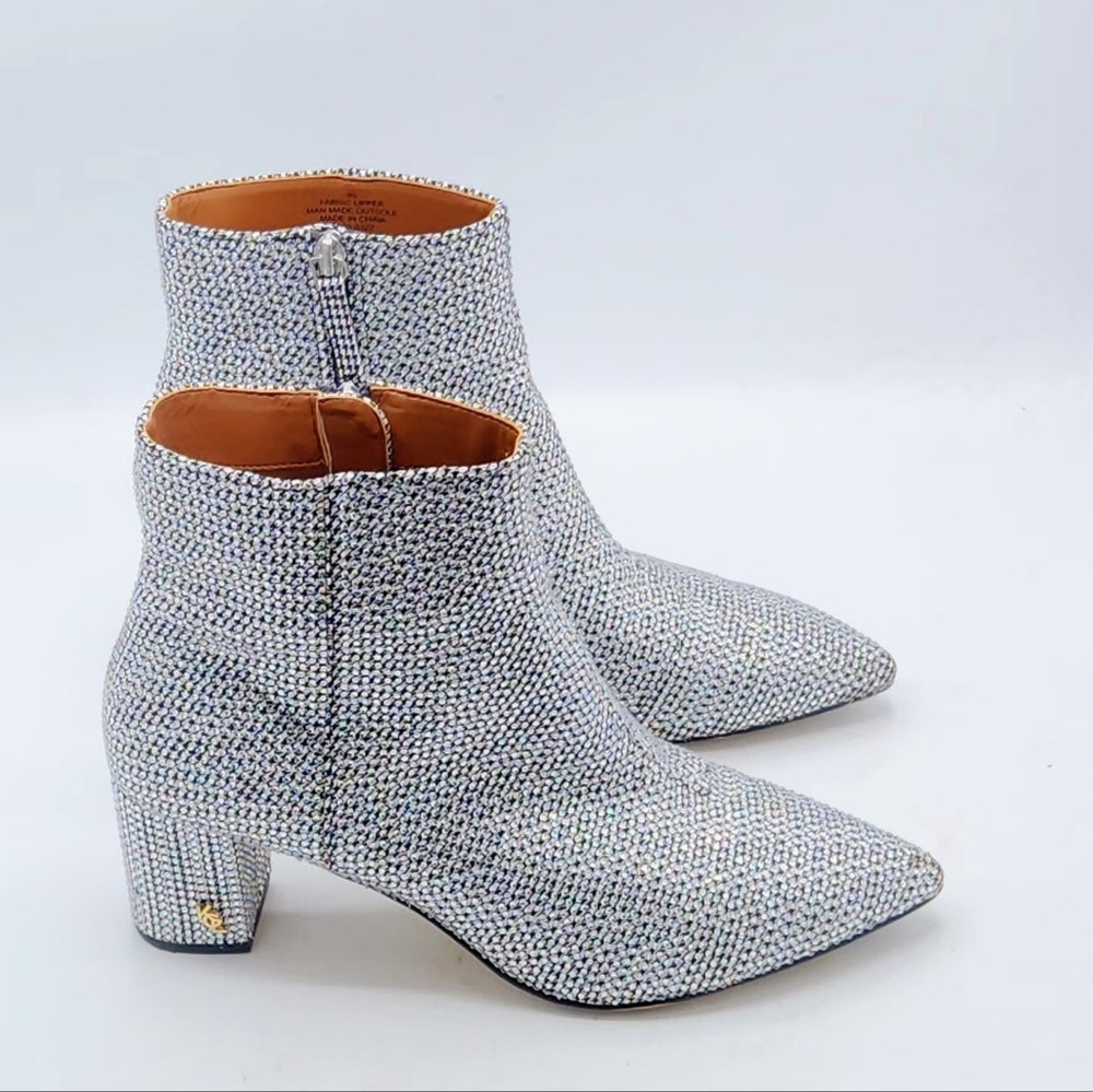 Kurt Geiger London Burlington Crystal Houndstooth Boots 40 - Picture 2 of 16